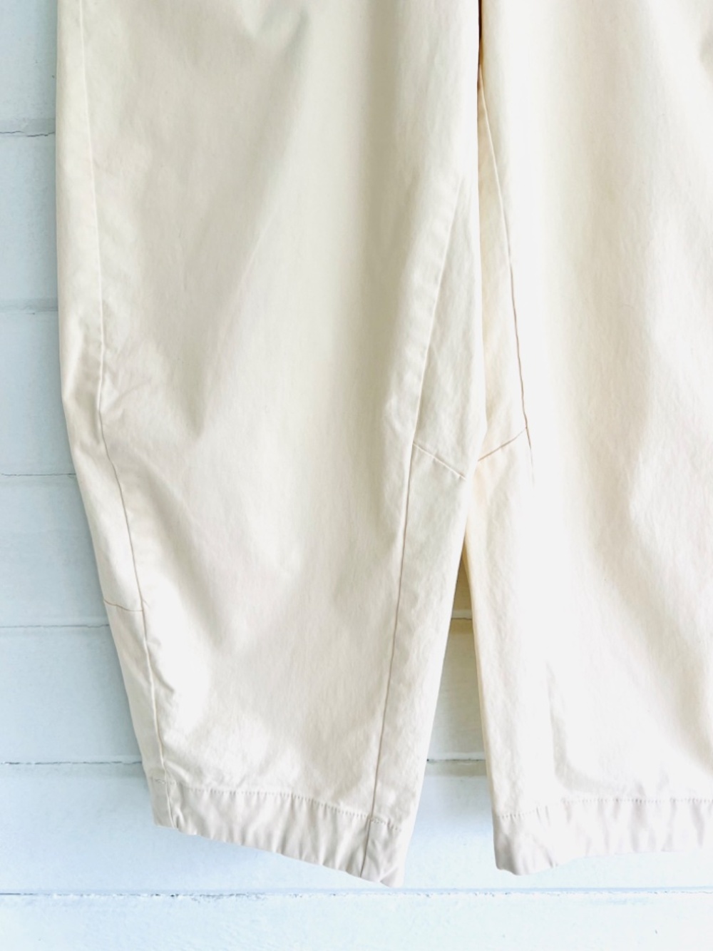 RUTI Slouchy Twill Barrel Pants in Ecru - 14 - Picture 5 of 14